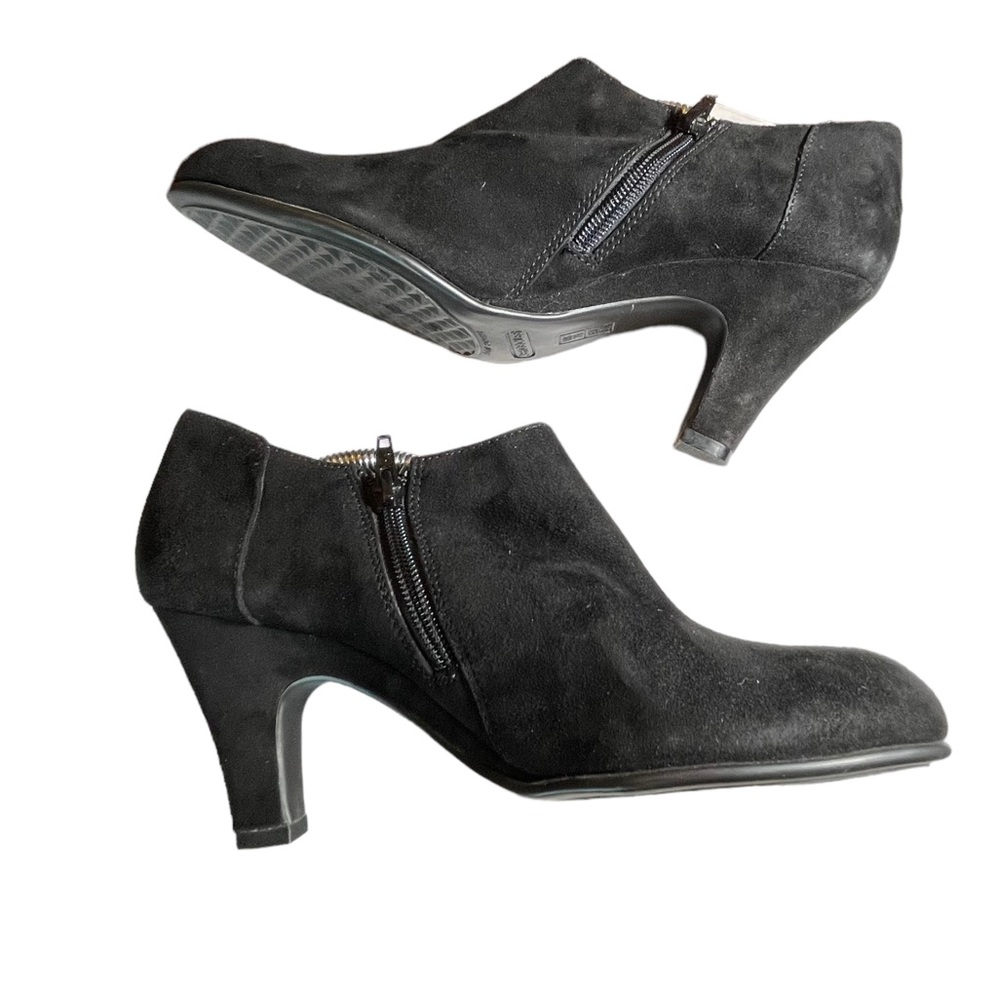 Aerosoles Black Suede Slip On Heels Womens Shoes Size 7.5 - Picture 13 of 15